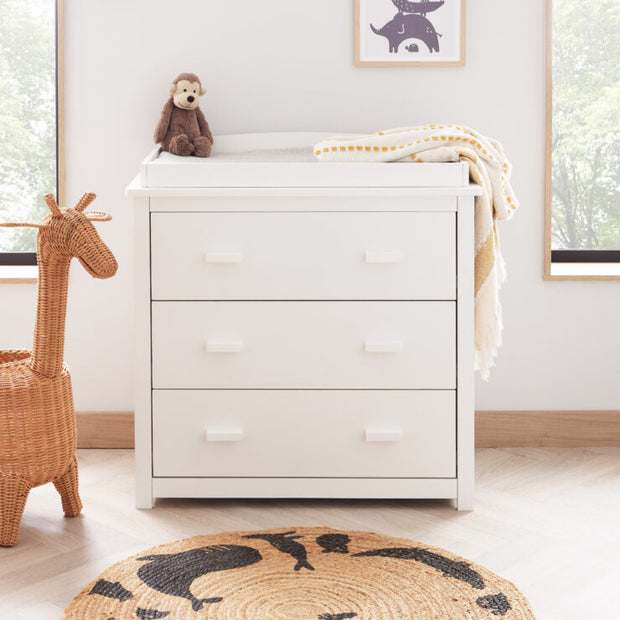 Babymore Mona 2 Piece Nursery Room Set – White