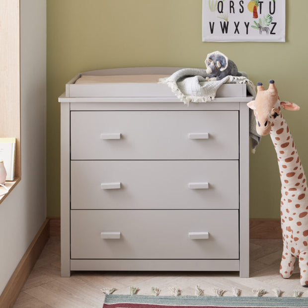 Babymore Mona 3 Piece Nursery Room Set – Grey