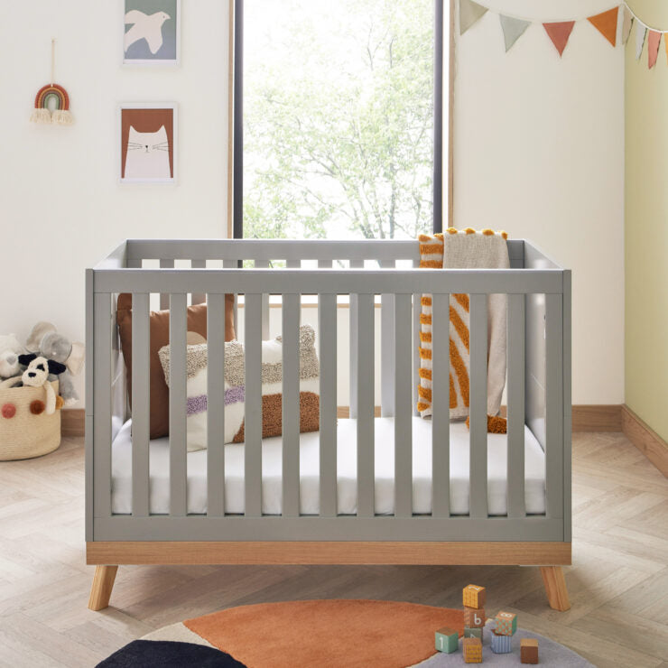 Babymore Mona Mini 2 Piece Nursery Room Set – Grey