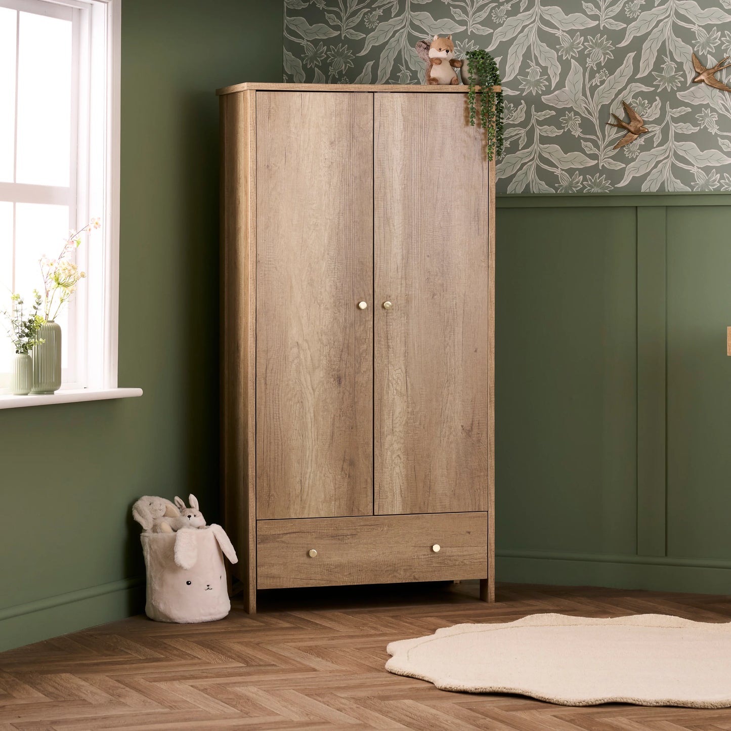 Obaby Nika 3 Piece Room Set - Oak