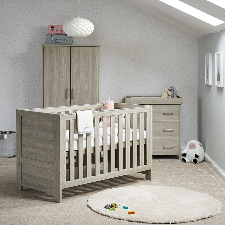 Obaby Nika 3 Piece Room Set - Grey Wash