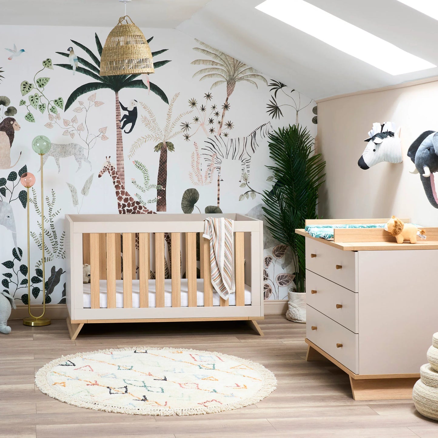 Obaby Thea 3 Piece Nursery Room Set - Latte