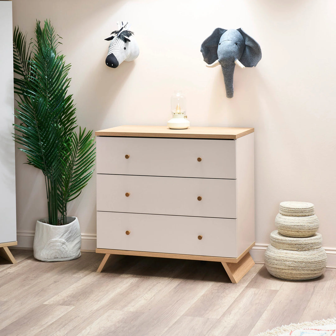 Obaby Thea 3 Piece Nursery Room Set - Latte