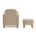 Bebe & Beyond Soother Nursing Chair + Stool – Boucle Collection Oat