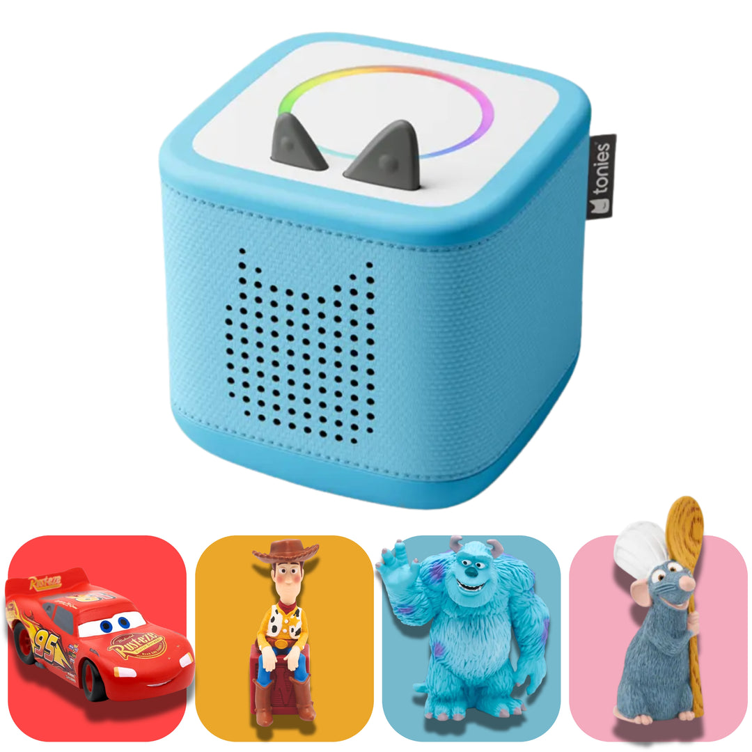 tonies Disney Pixar Bundle – toniebox 2 Gift Set (Choose Your Box Colour)