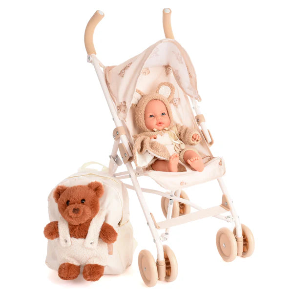 Roma Teddy Doll - Cries with Dummy 37cm