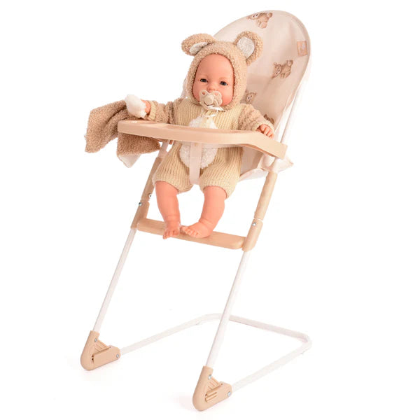 Roma Teddy Doll - Cries with Dummy 37cm