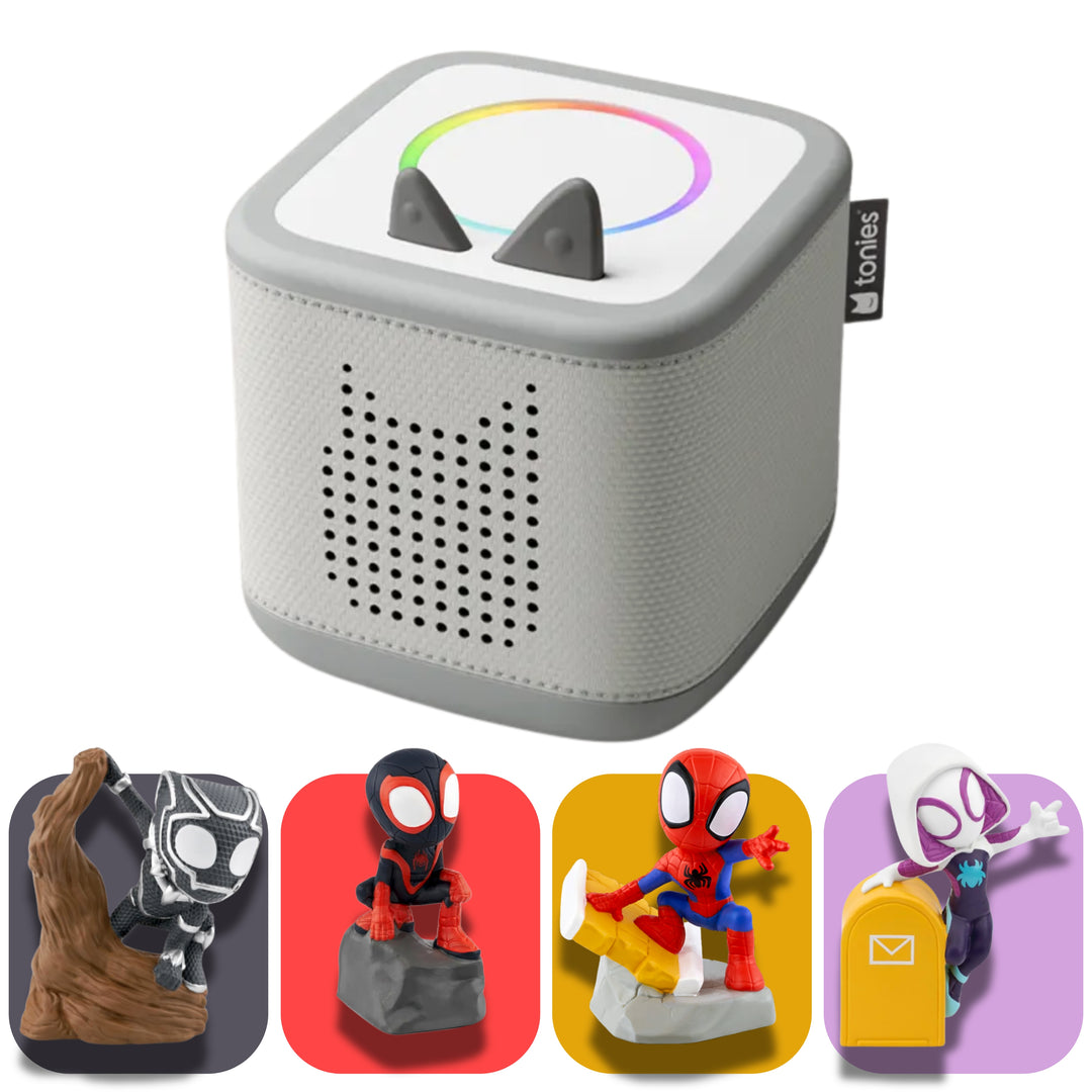 tonies Spiderman Bundle – toniebox 2 Gift Set (Choose Your Box Colour)
