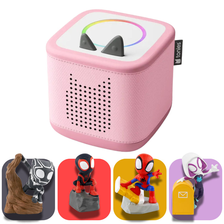 tonies Spiderman Bundle – toniebox 2 Gift Set (Choose Your Box Colour)