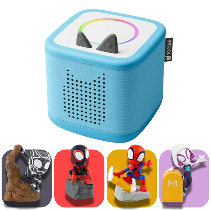 tonies Spiderman Bundle – toniebox 2 Gift Set (Choose Your Box Colour)