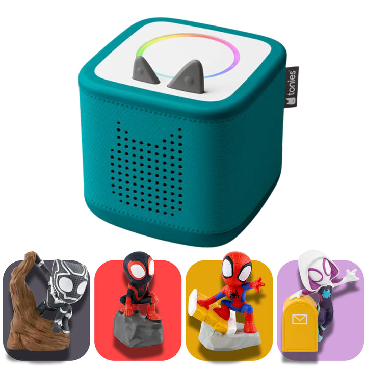 tonies Spiderman Bundle – toniebox 2 Gift Set (Choose Your Box Colour)
