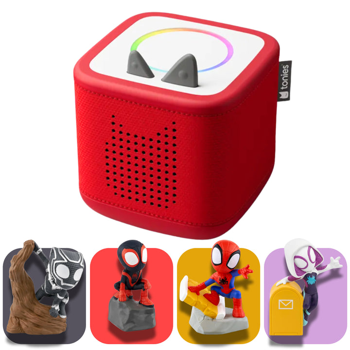 tonies Spiderman Bundle – toniebox 2 Gift Set (Choose Your Box Colour)
