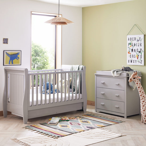 Babymore Stella 3 Piece Nursery Room Set – Grey