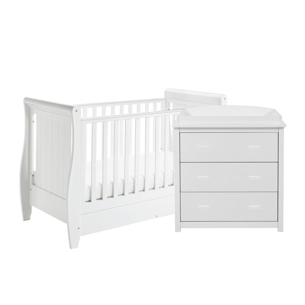 Babymore Stella 2 Piece Nursery Room Set – White