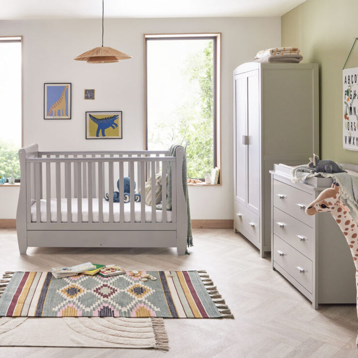 Babymore Stella 3 Piece Nursery Room Set – Grey