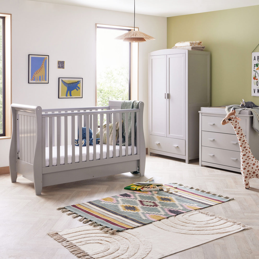 Babymore Stella 3 Piece Nursery Room Set – Grey