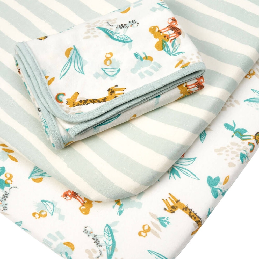 Tutti Bambini Bedside Crib Starter Pack - Run Wild