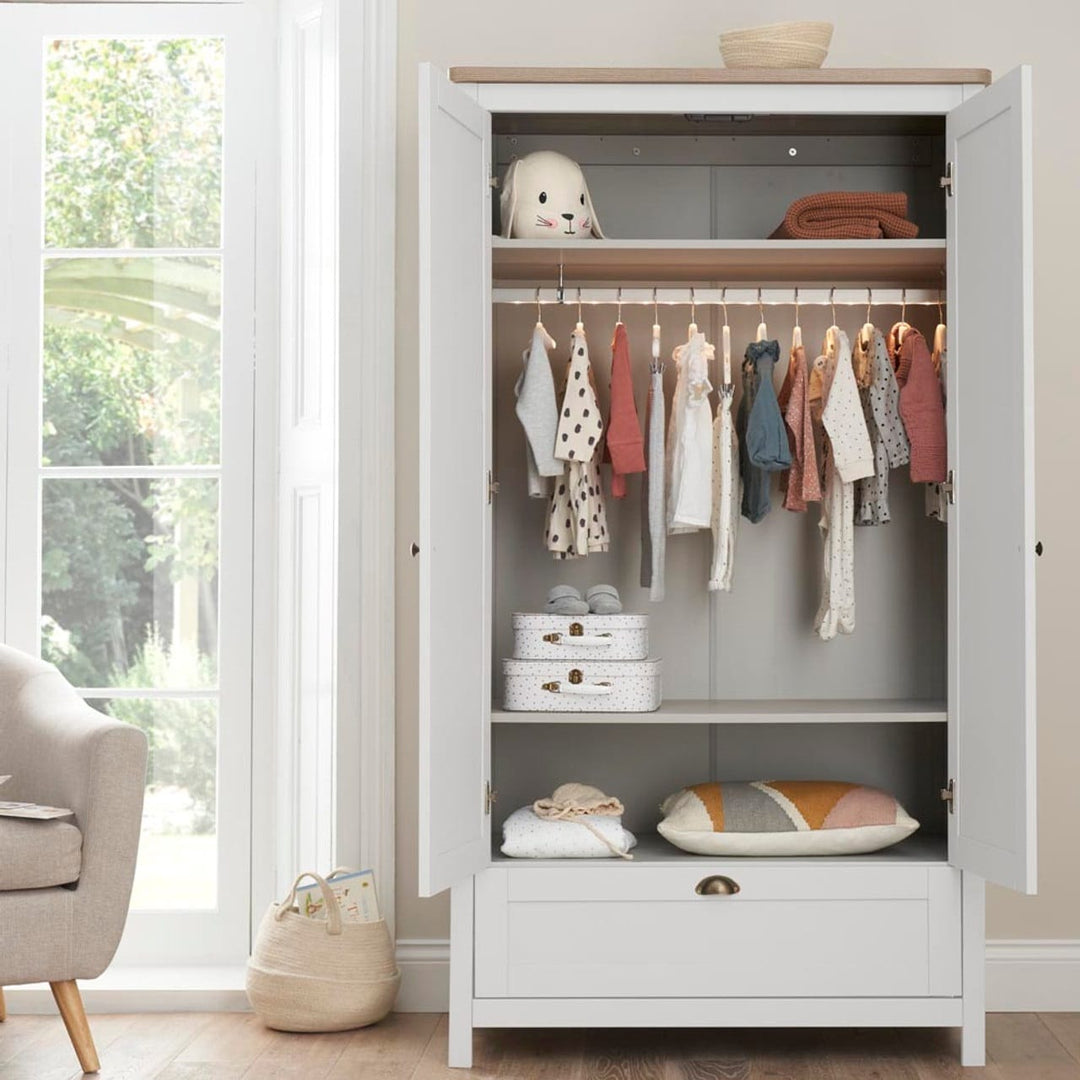 Tutti Bambini Verona Wardrobe – White/Oak