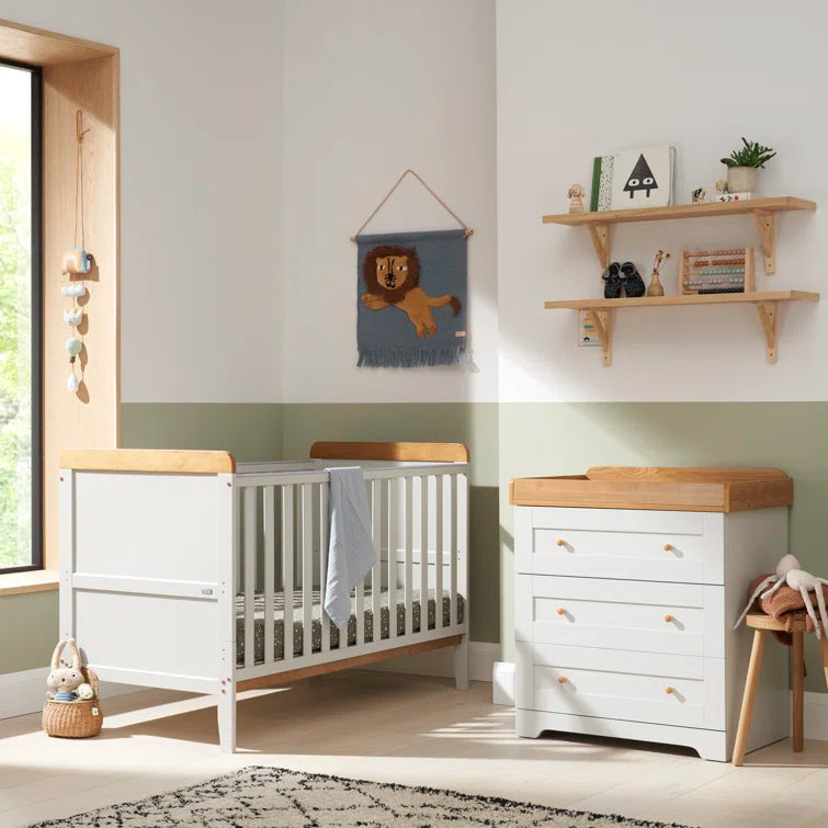 Tutti Bambini Rio 2 Piece Nursery Room Set – Dove Grey/Oak