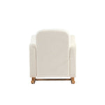 Bebe & Beyond Soother Nursing Chair + Stool – Boucle Collection Off White