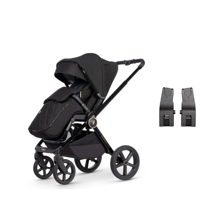 Venicci Tinum Upline Pushchair + Accessories - All Black