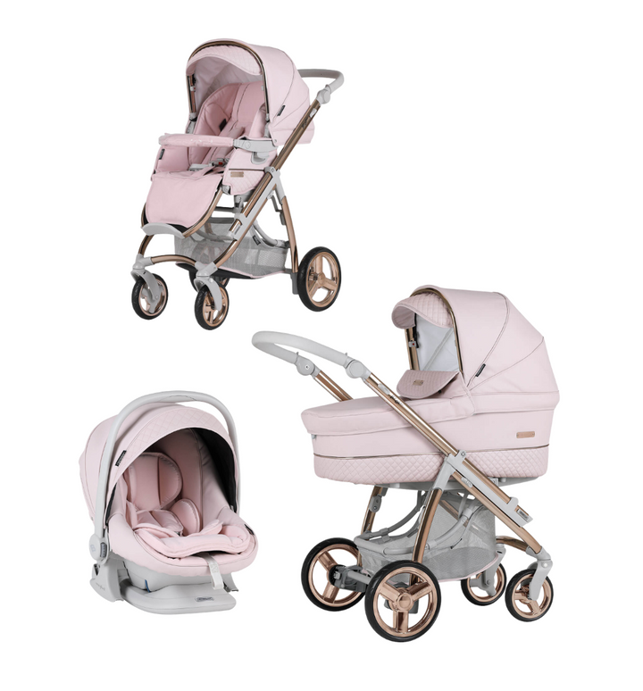 Bebecar Pack Ip-Op XL Trio Travel System - Rose Blush