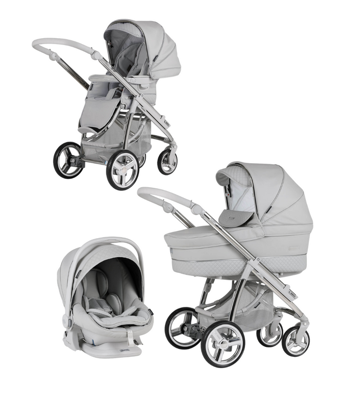 Bebecar Pack Ip-Op XL Trio Travel System - Polished Pebble