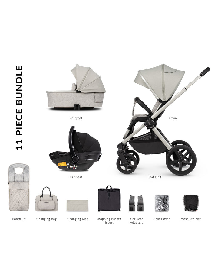 Venicci Tinum Upline Complete Travel System - Moonstone