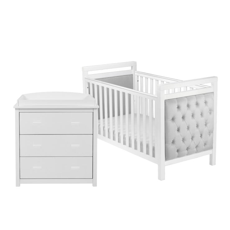 Babymore Velvet Deluxe 3 Piece Nursery Room Set