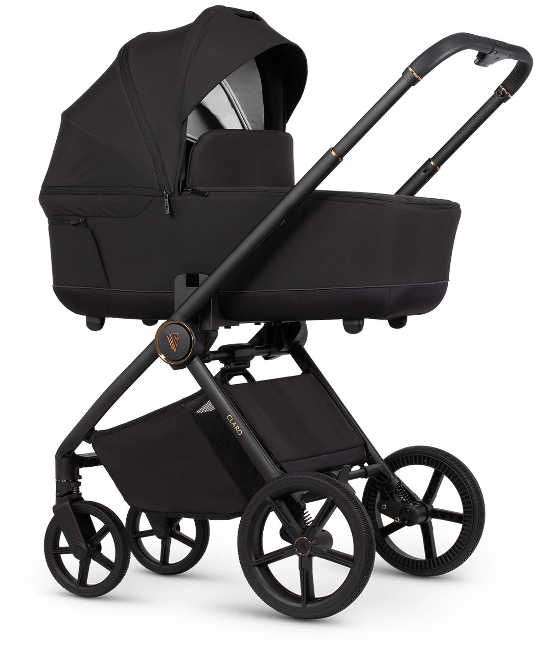 Venicci Claro 3-in-1 Pushchair with Tiago 360 Car Seat and Base Bundle - Noir