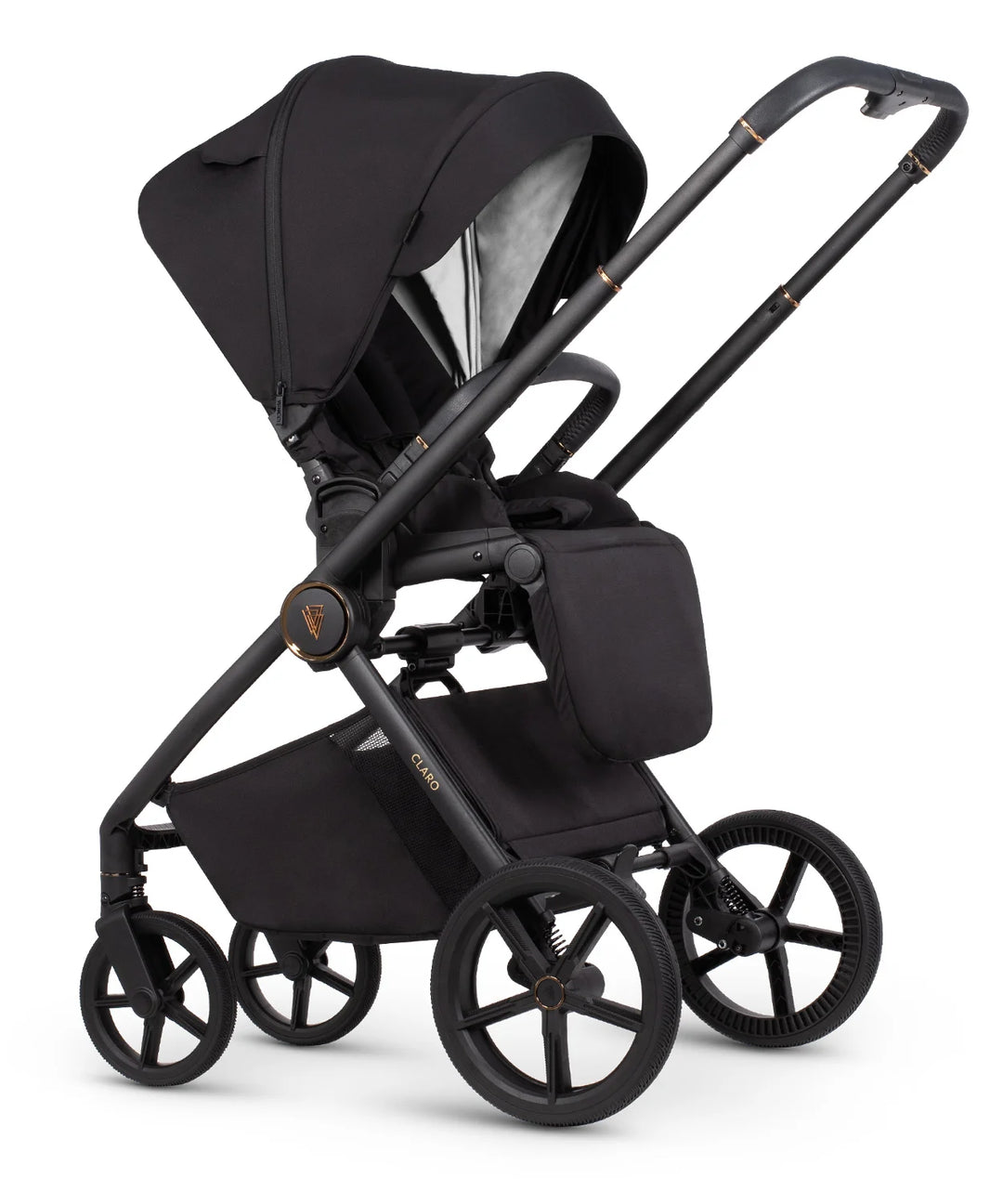 Venicci Claro 3-in-1 Pushchair with Tiago 360 Car Seat and Base Bundle - Noir