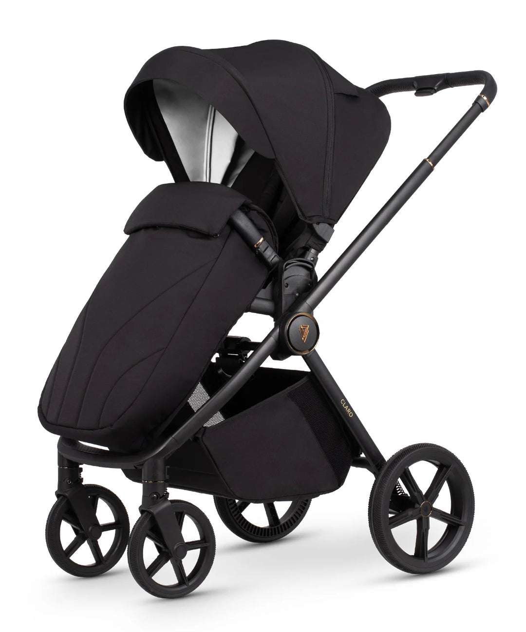 Venicci Claro 3-in-1 Pushchair with Tiago 360 Car Seat and Base Bundle - Noir