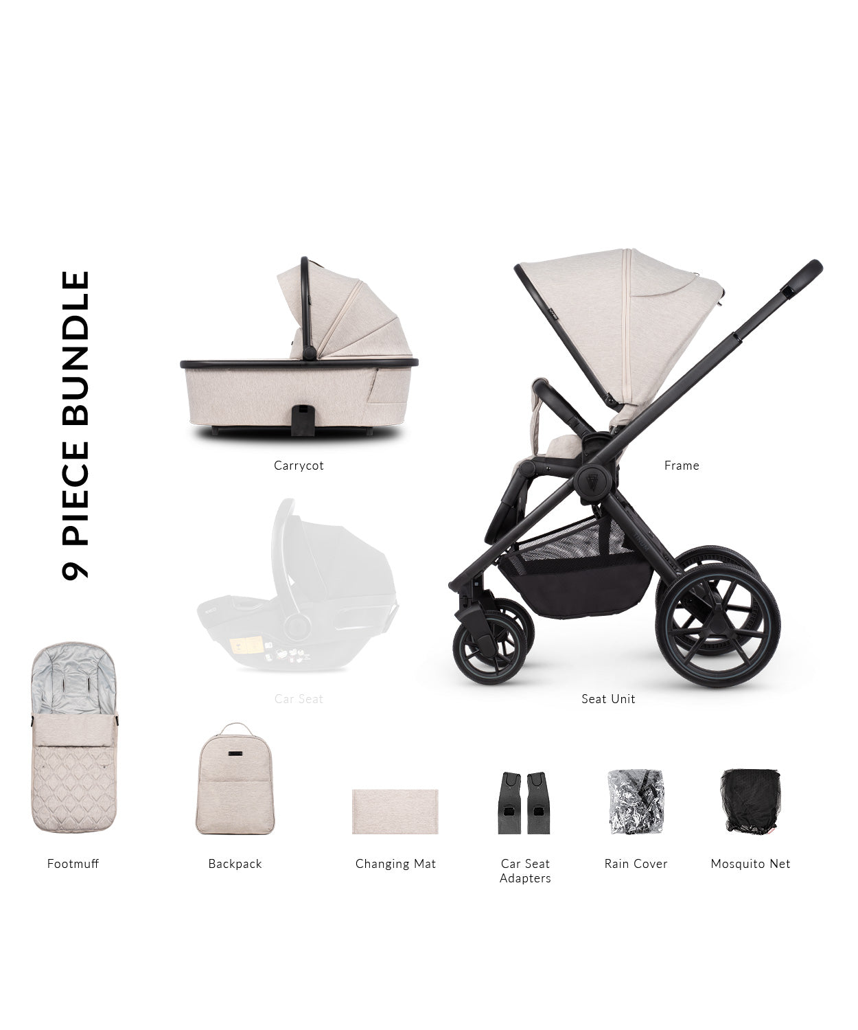 Venicci Tinum Edge 2in1 Travel System Dust Bambinosandbeyond