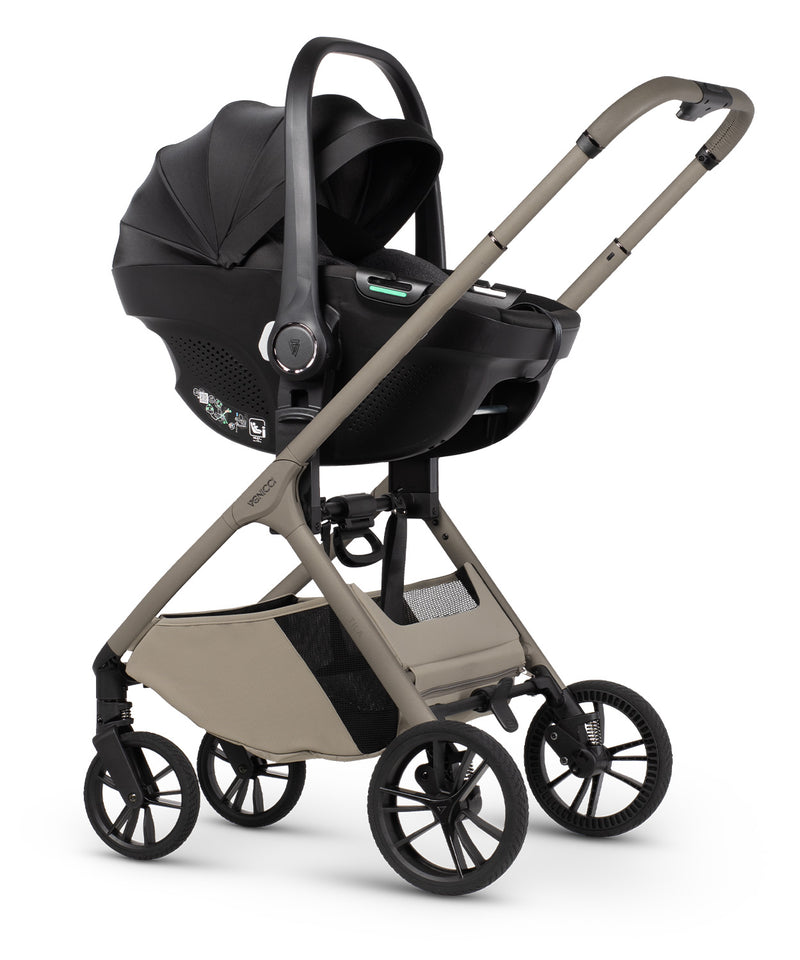 Venicci Tila 14 Piece Luxury Tiago Travel System Bundle - Latte