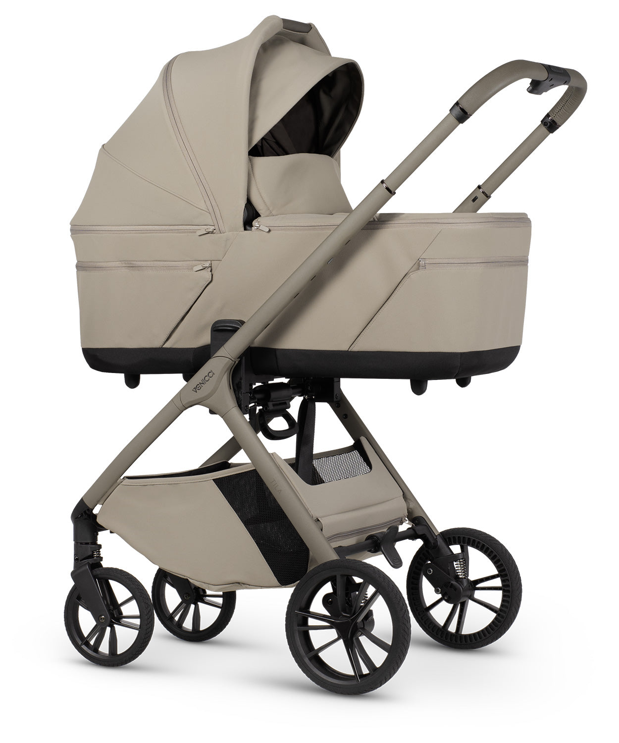 Venicci Tila 11 Piece Travel System Bundle - Latte