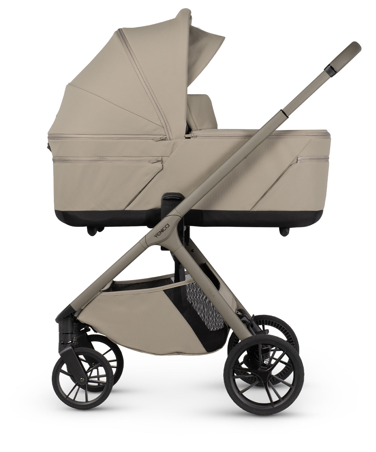 Venicci Tila 11 Piece Travel System Bundle - Latte