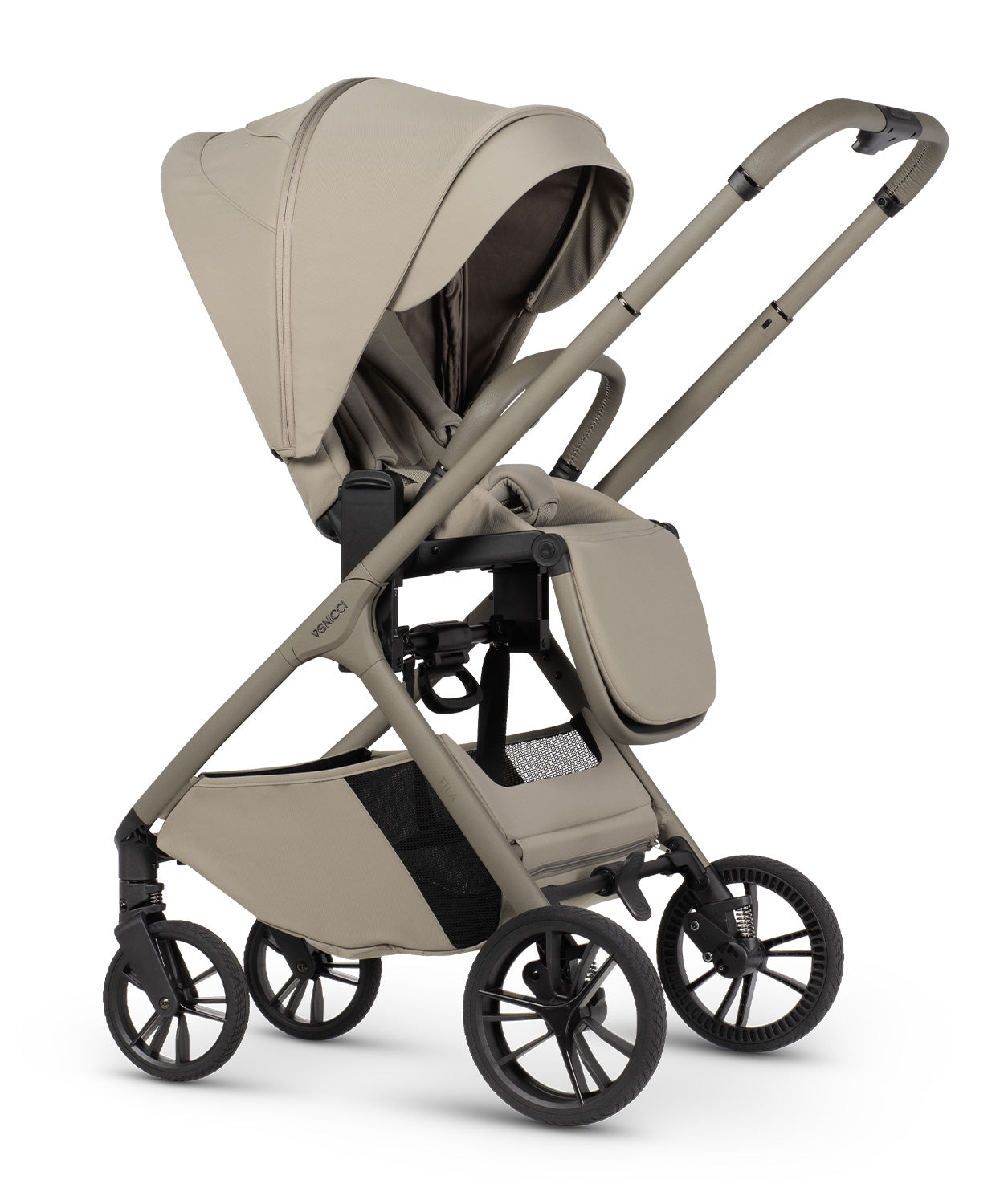 Venicci Tila 11 Piece Travel System Bundle - Latte