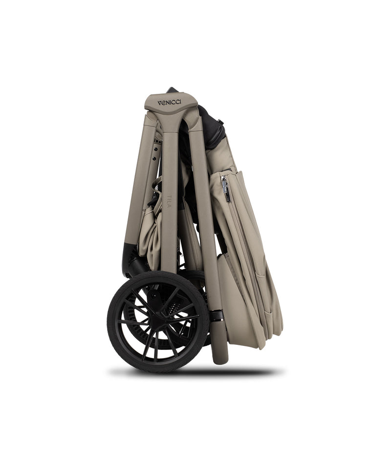 Venicci Tila 11 Piece Travel System Bundle - Latte