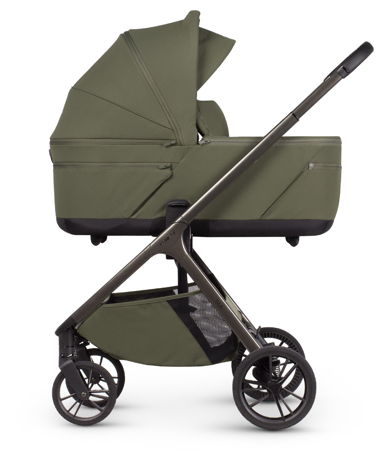 Venicci Tila 13 Piece Luxury Tiago Travel System Bundle - Olive