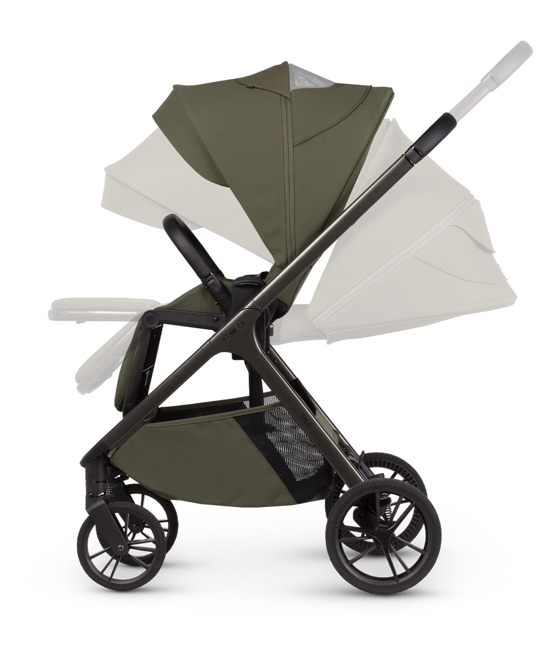 Venicci Tila 11 Piece Travel System Bundle - Olive