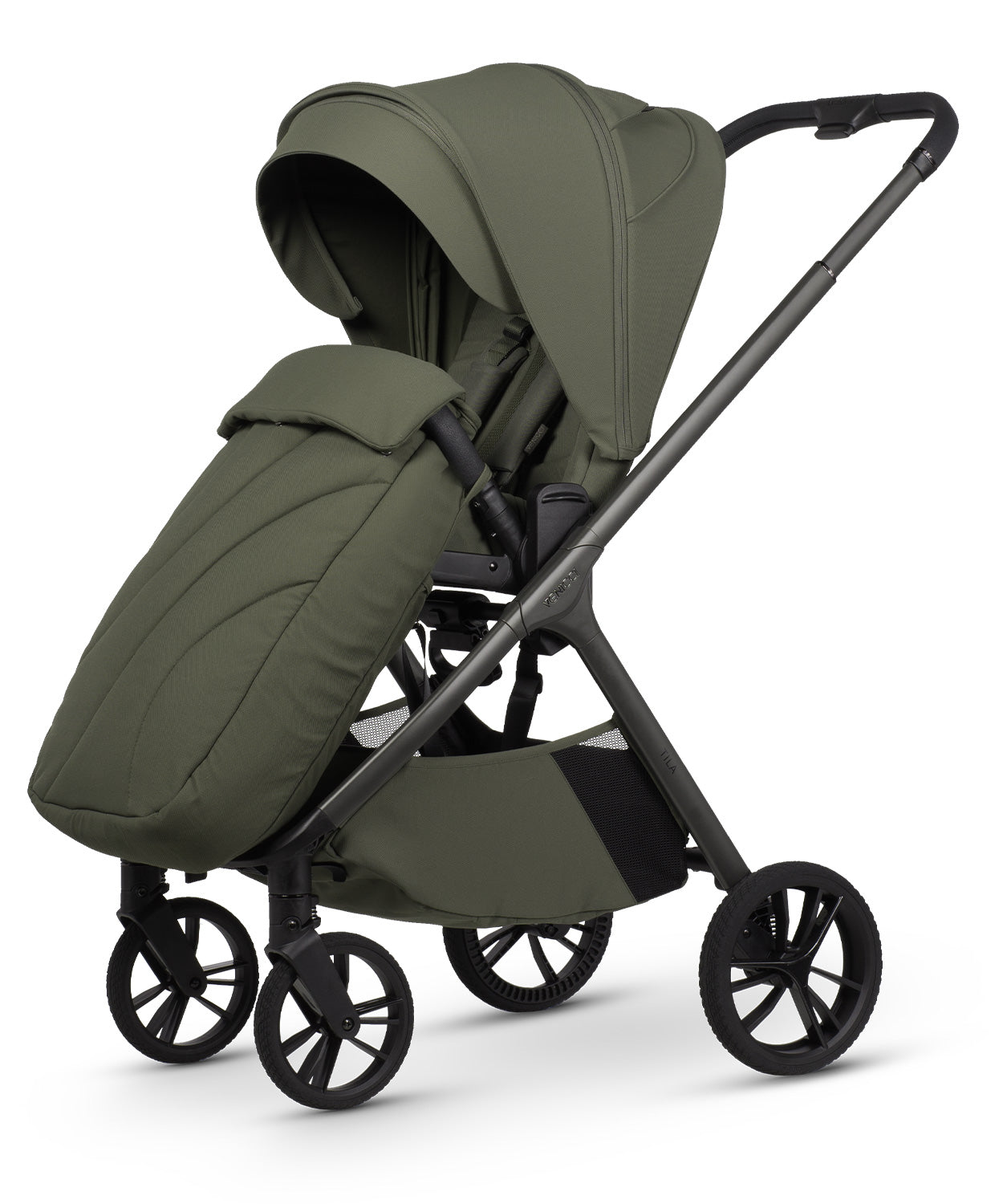 Venicci Tila 13 Piece Luxury Tiago Travel System Bundle - Olive