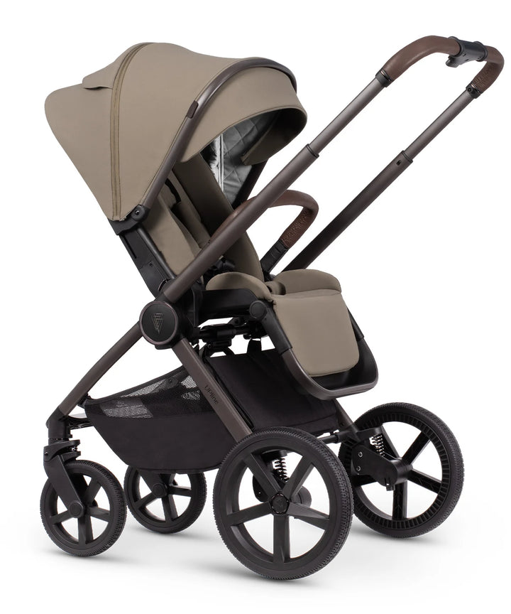 Venicci Tinum Upline Special Edition Travel System Inc Tiago Car Seat + 360 Isofix Base - Powder