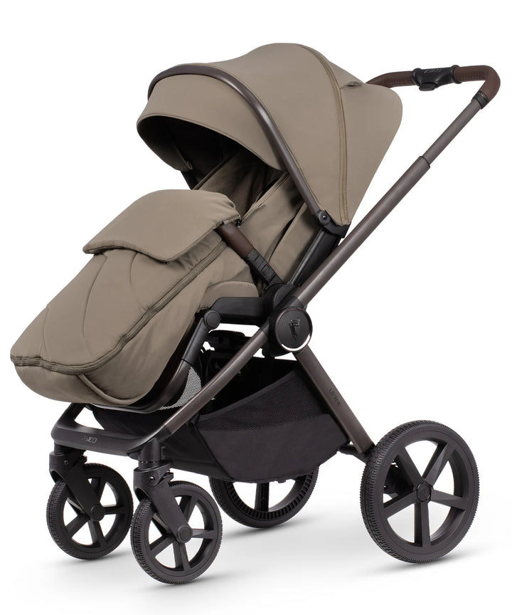 Venicci Tinum Upline Special Edition Travel System Inc Tiago Car Seat + 360 Isofix Base - Powder