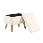 Bebe & Beyond Soother Nursing Chair + Stool – Boucle Collection Off White