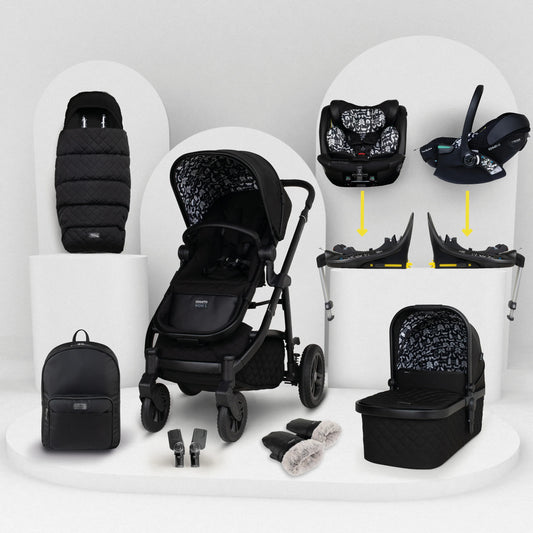 Cosatto Wow 3 All Stage Family Rotate & Recline 2 Base Bundle - Silhouette