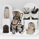 Cosatto Wow 3 Family All Stage Duo Base All Seasons Bundle - Whisper