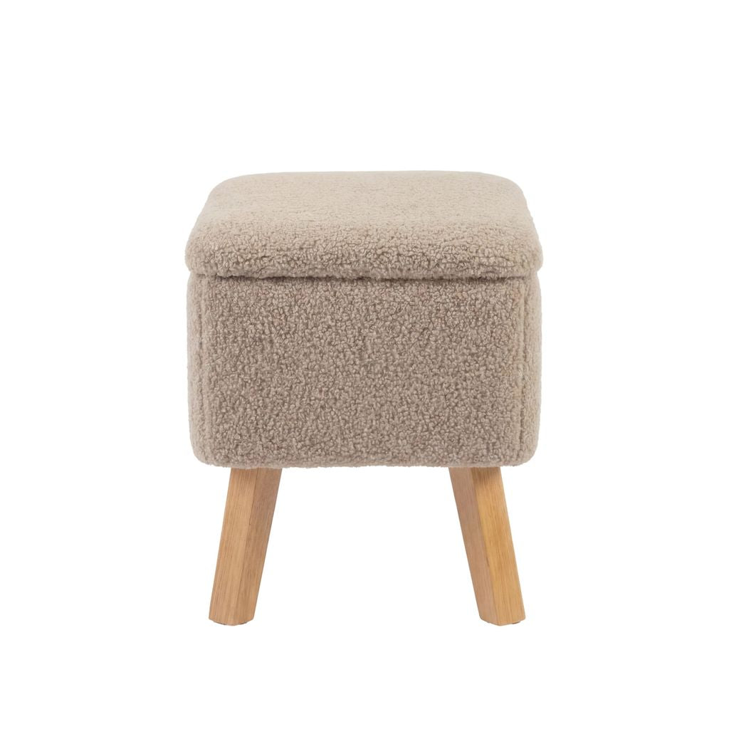 Bebe & Beyond Soother Nursing Chair + Stool – Boucle Collection Biscuit