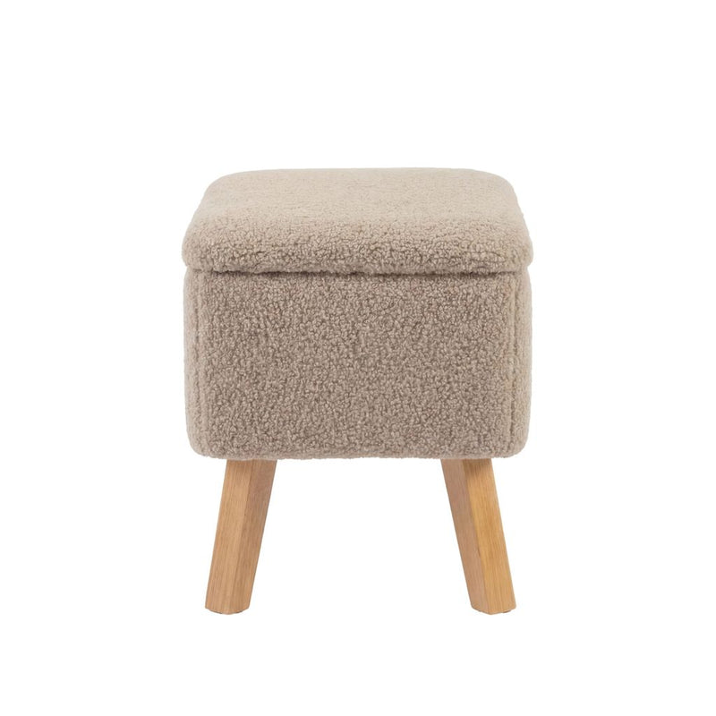 Bebe & Beyond Soother Nursing Chair + Stool – Boucle Collection Biscuit