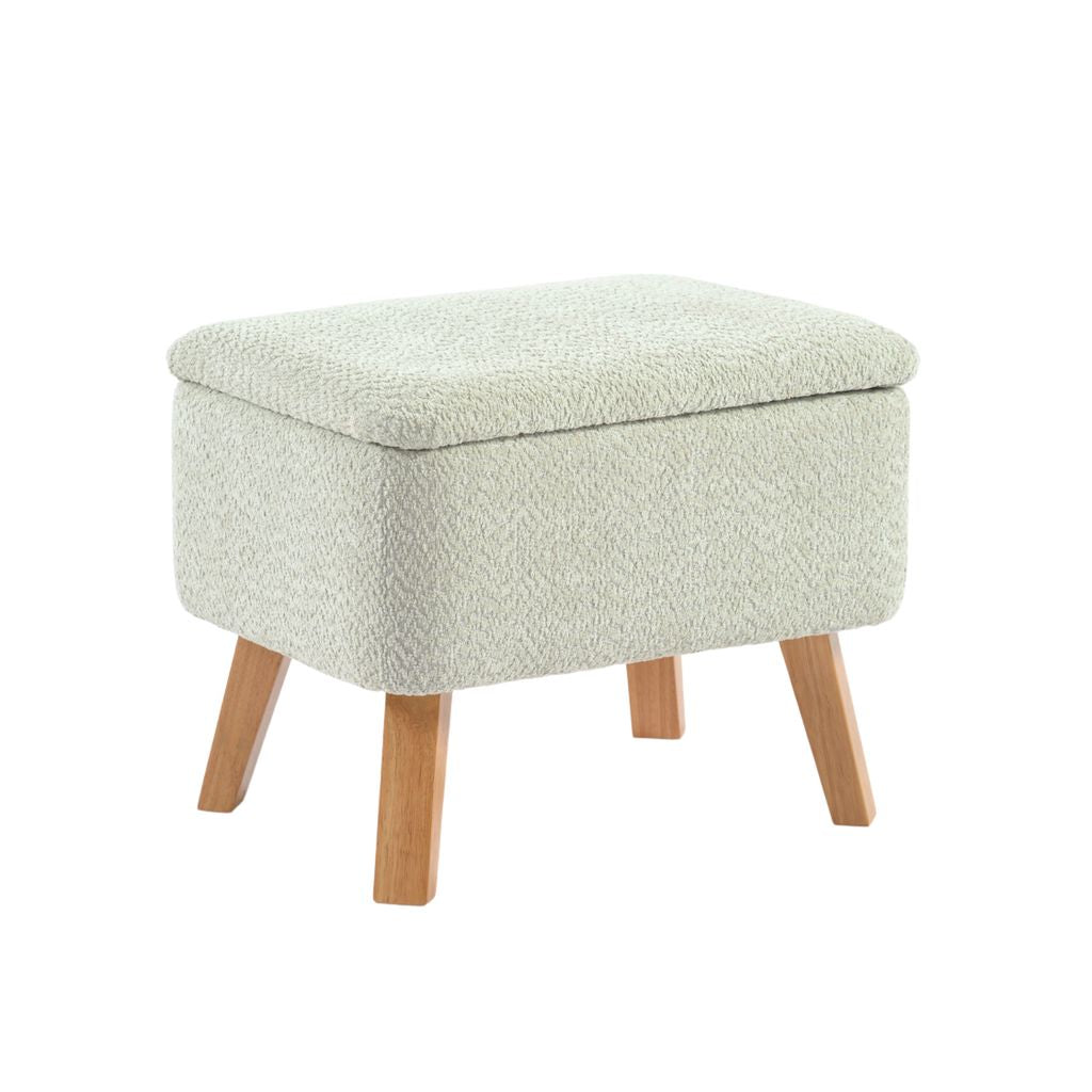 Bebe & Beyond Soother Nursing Chair + Stool – Boucle Collection Sage