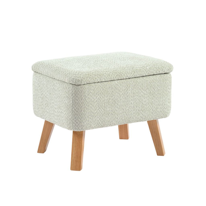 Bebe & Beyond Soother Nursing Chair + Stool – Boucle Collection Sage